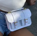 BOLSO CLÁSICO BLANCO ORO