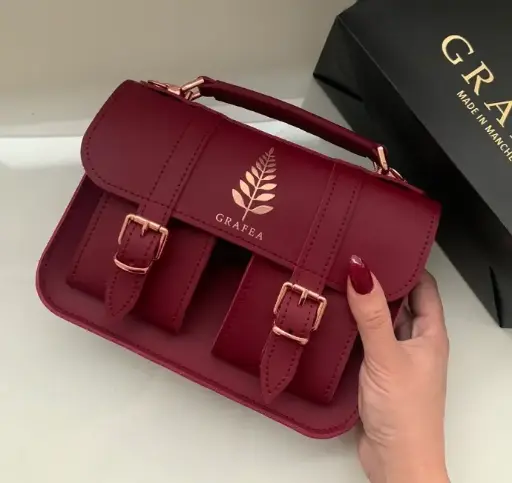 [BC009] BOLSO CLÁSICO VINO
