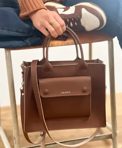 [BM003] BOLSO DE MANO CHOCOLATE