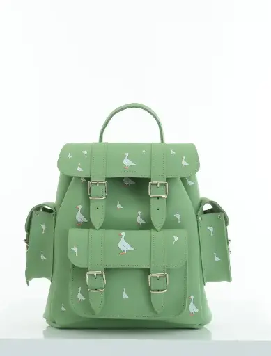 [MC008] MOCHILA PLUMAS VERDE